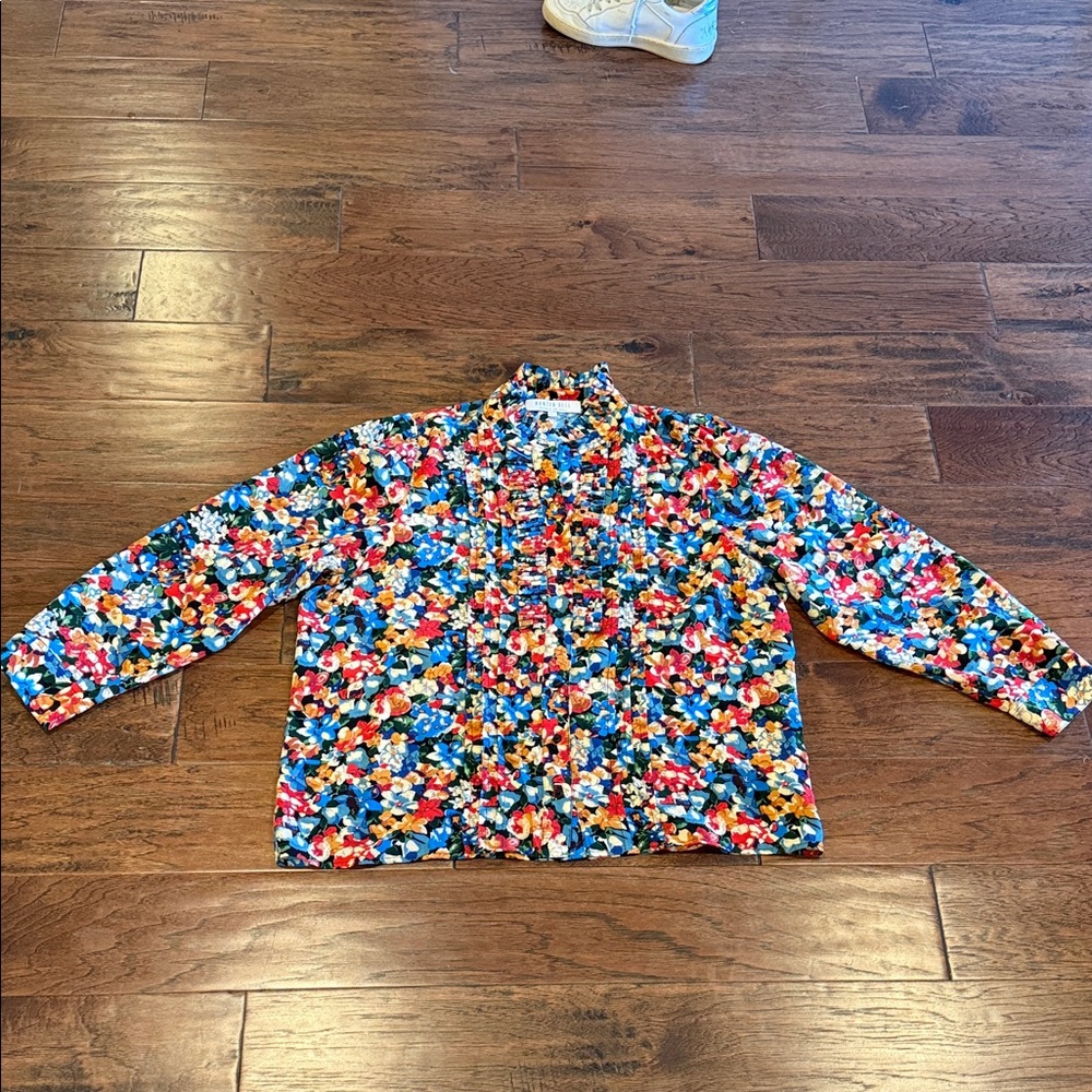 Hunter Bell Multicolor Floral Button-Up Blouse